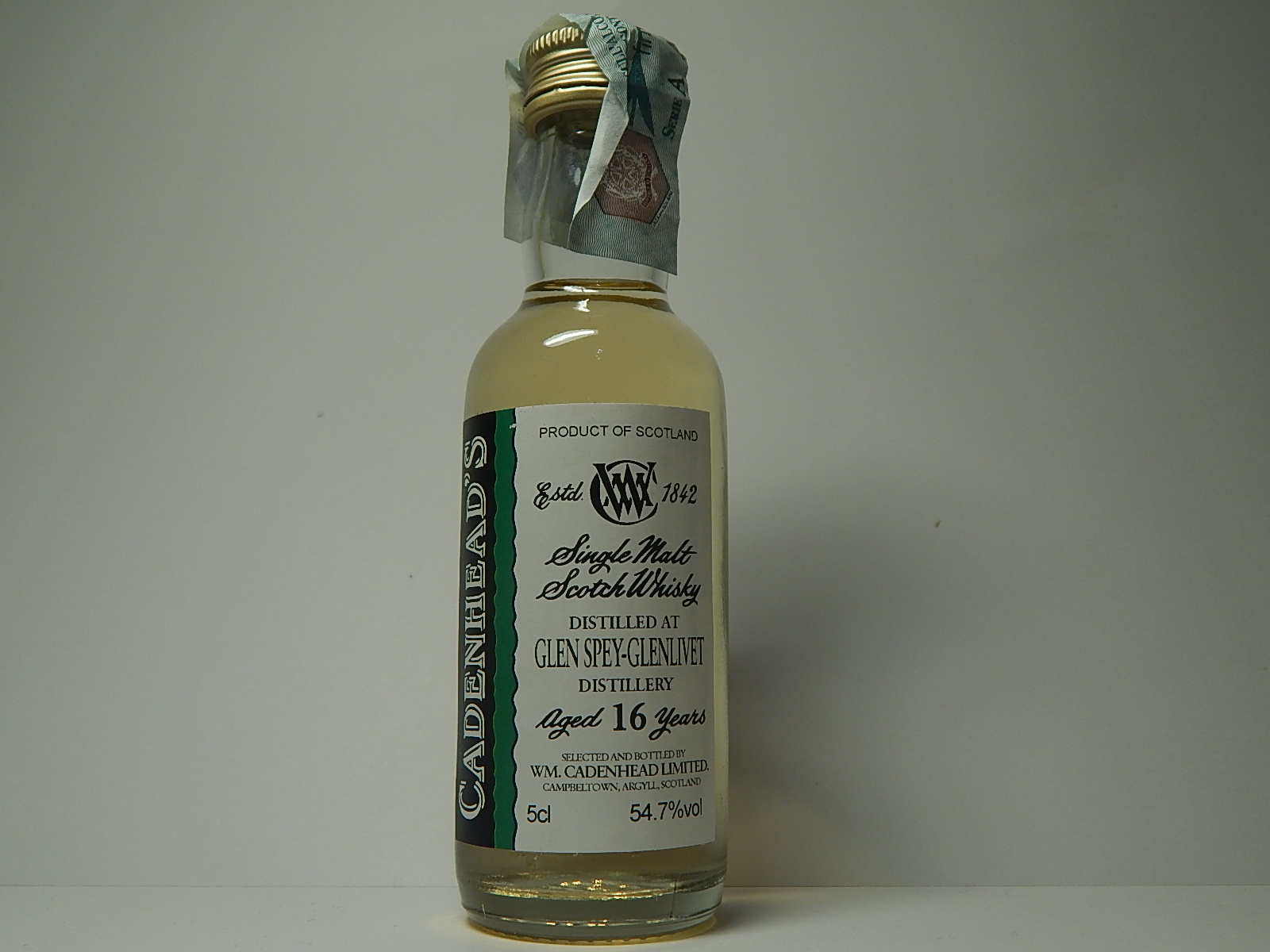 Glenlivet SMSW 16yo "Cadenhead´s" 5cl 54,7%vol